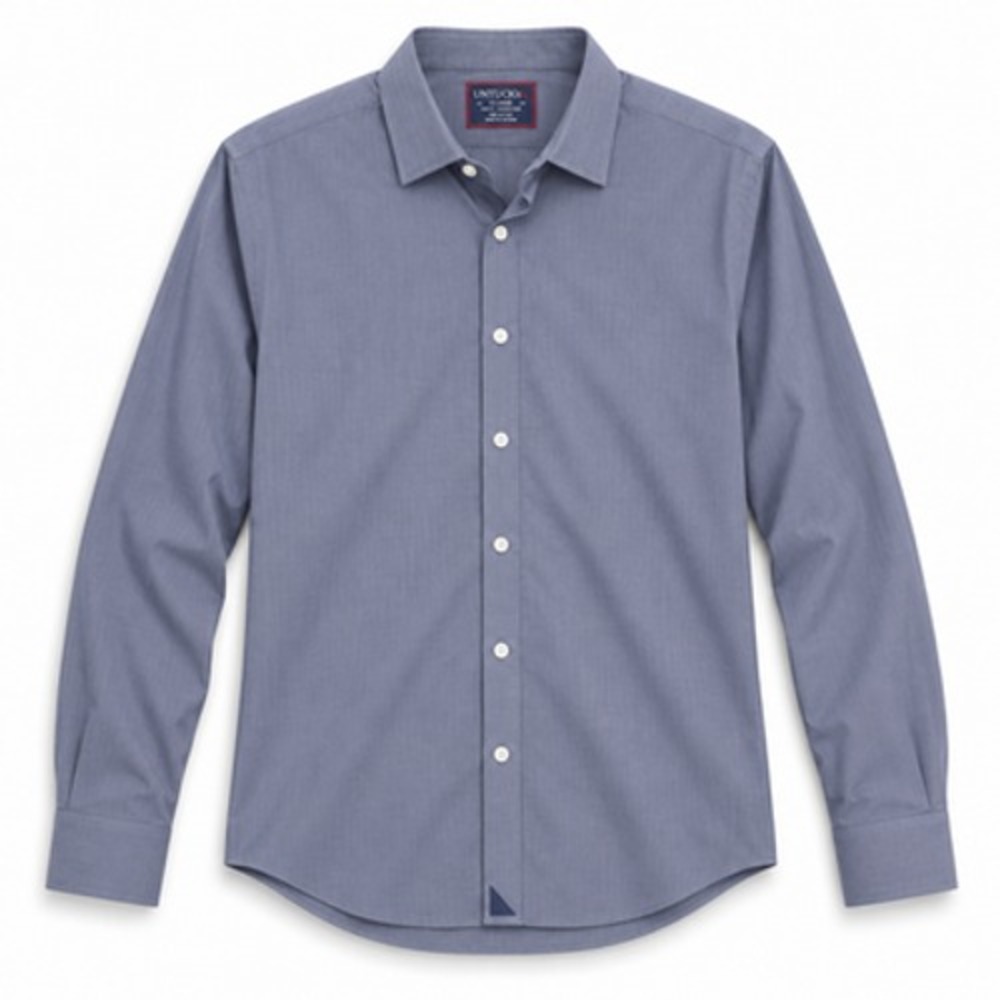 UNTUCKit Orville WF Shirt Mens XL Blue Slim Fit Wrinkle Free Cotton